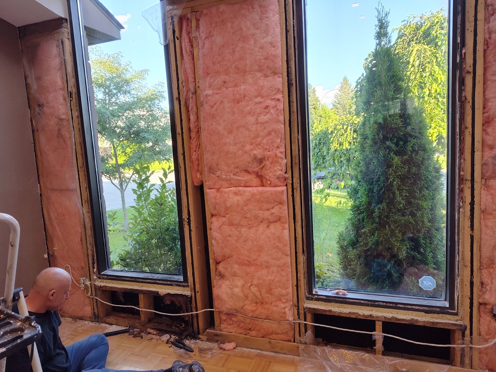 Avant réparation dommages d’eau Laval | Before water damage repair Laval